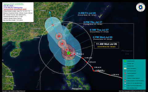 Typhoon EGAY (DOKSURI) Advisory No. 08