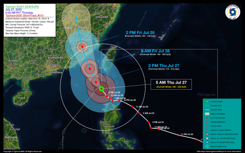 Typhoon EGAY (DOKSURI) Advisory No. 10