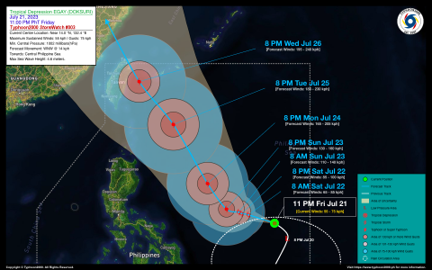 Tropical Depression EGAY (DOKSURI) StormWatch No. 03