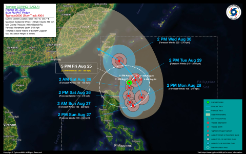 Typhoon GORING (SAOLA) Advisory No. 04