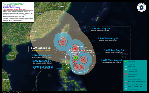 Typhoon GORING (SAOLA) Advisory No. 05