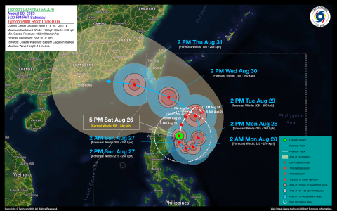 Typhoon GORING (SAOLA) Advisory No. 06