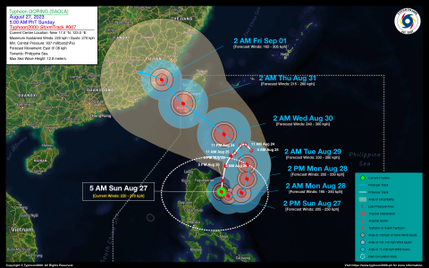 Typhoon GORING (SAOLA) Advisory No. 07