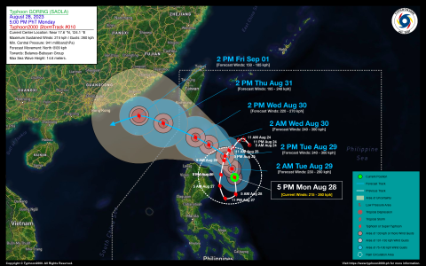 Typhoon GORING (SAOLA) Advisory No. 10