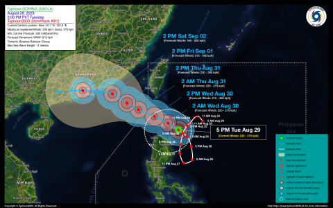 Typhoon GORING (SAOLA) Advisory No. 12
