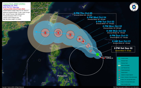 Tropical Storm JENNY (KOINU) Advisory No. 02