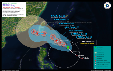 Typhoon JENNY (KOINU) Advisory No. 04