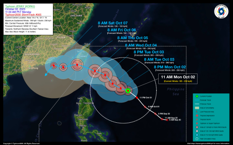 Typhoon JENNY (KOINU) Advisory No. 05