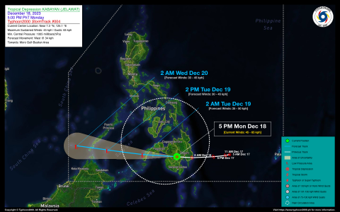 Tropical Depression KABAYAN (JELAWAT) Advisory No. 04