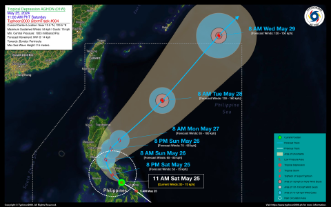 Tropical Depression AGHON (01W) Advisory No. 04