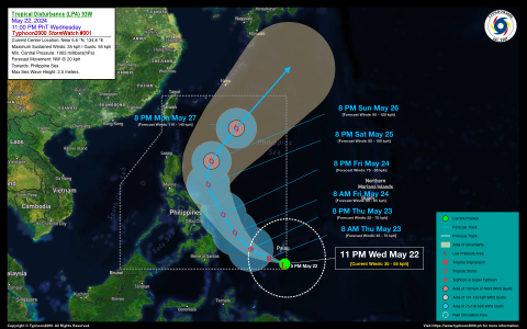 Tropical Disturbance (LPA) 93W StormWatch No. 01