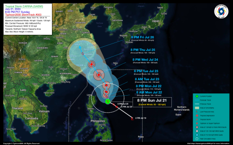 Severe Tropical Storm CARINA (GAEMI) StormWatch No. 03