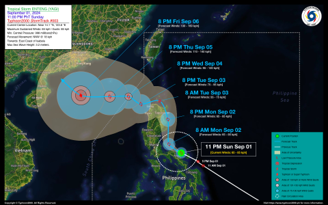 Tropical Storm ENTENG (YAGI) Advisory No. 03