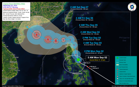 Tropical Storm ENTENG (YAGI) Advisory No. 04