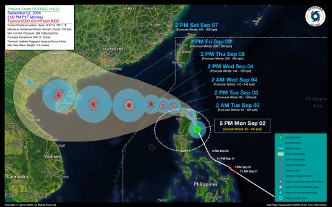 Tropical Storm ENTENG (YAGI) Advisory No. 05