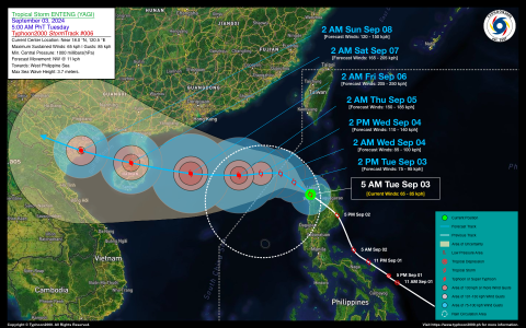 Tropical Storm ENTENG (YAGI) Advisory No. 06