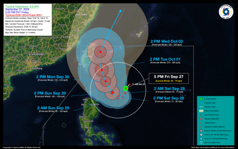 Tropical Depression JULIAN Advisory No. 01