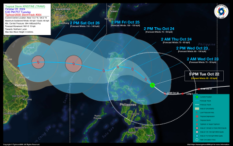 Tropical Storm KRISTINE (TRAMI) Advisory No. 04