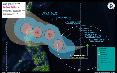 Tropical Disturbance (LPA) 96W StormWatch No. 01