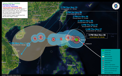 Typhoon MARCE (YINXING) Advisory No. 03