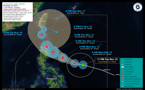 Severe Tropical Storm OFEL (USAGI) Advisory No. 02