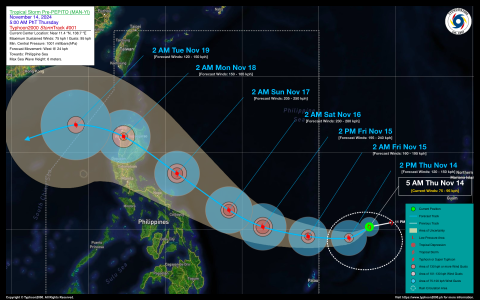 Tropical Storm Pre-PEPITO (MAN-YI) Advisory No. 01