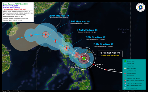 Super Typhoon PEPITO (MAN-YI) Advisory No. 05