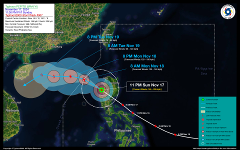 Typhoon PEPITO (MAN-YI) Advisory No. 07