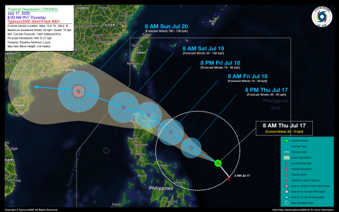 Tropical Depression CRISING Advisory No. 01