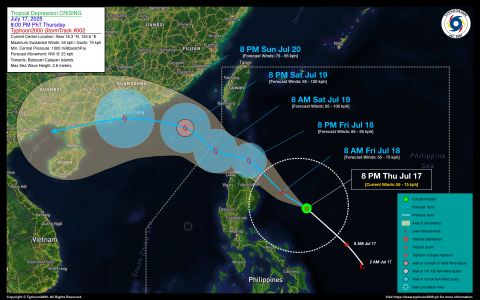 Tropical Depression CRISING Advisory No. 02