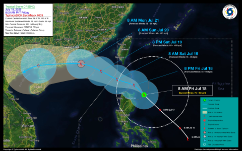 Tropical Storm CRISING (WIPHA) Advisory No. 03