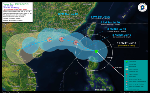 Tropical Storm CRISING (WIPHA) Advisory No. 04