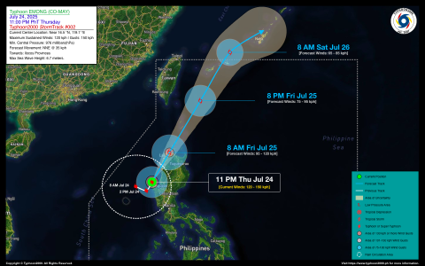 Typhoon EMONG (CO-MAY) Advisory No. 02
